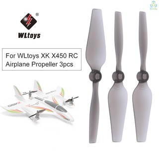 (emily) wltoys xk x 450 rc เครื่องบินเฮลิคอปเตอร์ใบพัดปีก 3 ชิ้น