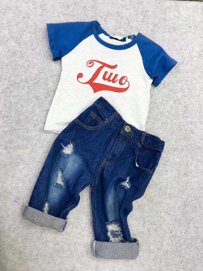 Two Boy Set Baju Budak Lelaki Set Wear Boy Set Boy Fashion Kids- in