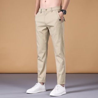 🔥COD M-5XL🔥กางเกงขายาวลำลอง ทรงสลิมฟิต สไตล์เกาหลี สำหรับผู้ชาย เนื้อผ้าดีใส่สบาย กางเกง ทรง ตรง ผู้ชาย ปรับแต่งเพื่อเป็นผู้นำเทรนด์