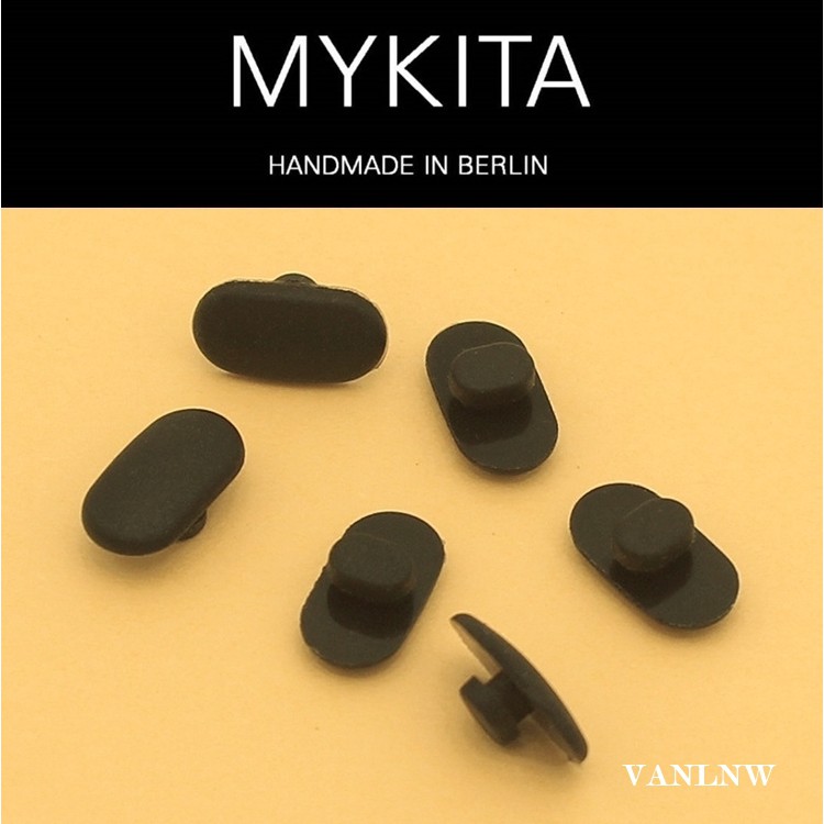 แป้นจมูกแว่นตา Mykita แป้นจมูกแว่นตาซิลิโคนแบบนิ่ม แป้นรองจมูก แป้นจมูกแบบกด (Push-on) แกนแนวขวาง นุ