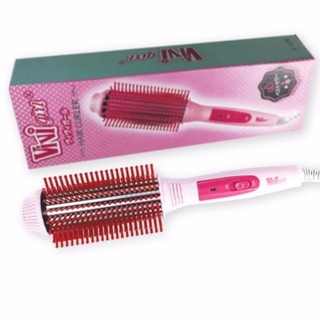 Vivi Girl Hair Curl Brush หวีแปรงไฟฟ้า 2in1 ยืดตรง ม้วนโรล ทำวอลลุ่ม (บานเย็น)