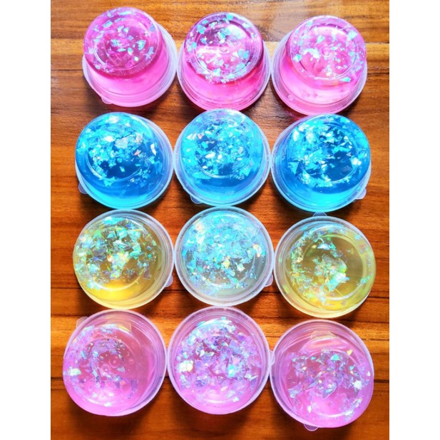 สไลม์​คริสตัลกากเพชรคละสี​ 12ชิ้น