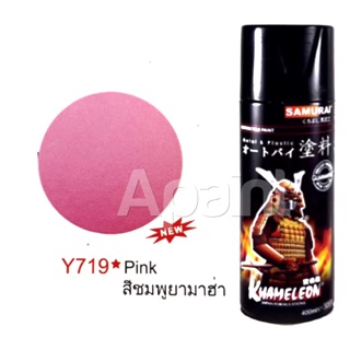 สีสเปรย์ สีชมพูยามาฮ่า Y719 สีสเปรย์ซามูไร - Pink Yamaha Spray Samurai 400cc.