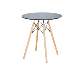 [ส่งฟรี 3ขนาด] HomeHuk โต๊ะกลม โต๊ะคาเฟ่ สไตล์มิดเซนจูรี่ Ø45-80x74cm ขาไม้บีช ฐานโครงเหล็ก โต๊ะกลาง โต๊ะกาแฟ โต๊ะมินิมอล โต๊ะข้างเตียง โต๊ะข้างโซฟา โต๊ะวางของ โต๊ะวางแจกัน ชั้นวาง โต๊ะเหลี่ยม โต๊ะมินิมอล โต๊ะเกาหลี โต๊ะไม้ MDF Mid-Century Cafe Table