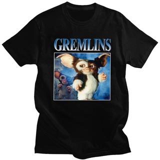 เสื้อยืดผ้าฝ้าย เสื้อยืดแขนสั้น ผ้าฝ้ายแท้ พิมพ์ลายภาพยนตร์ Gremlins Gizmo 80s สไตล์วินเทจ เรโทร แนวสตรีท สําหรับผู้ชาย