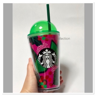 STARBUCKS Cold Cup 16 Oz Coffee Cherries Bag Thailand 2017