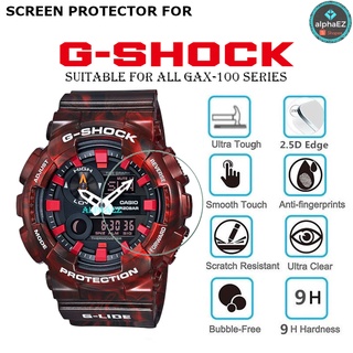 Casio G-Shock GAX-100 Series 9H ฟิล์มกระจกนิรภัยกันรอยหน้าจอนาฬิกา GAX100 Series ป้องกันรอยขีดข่วน