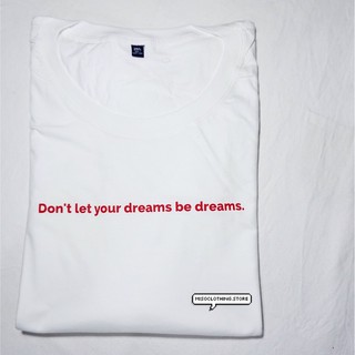 "dreams" เสื้อยืดสกรีน สวมใส่สบาย