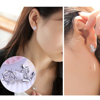 Silver 925 Earrings Silver ต่างหูเงิน แฟชั่นสตรี Women Fashion Accessories เครื่องประดับแฟชั่นผู้หญิง WE52