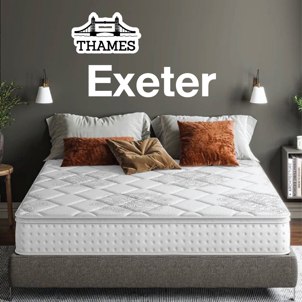 Thames ที่นอน 8 นิ้ว ราคาคุ้มค่า รุ่น Exeter ยางพารา เกรด A แก้ปวดหลัง latex mattress