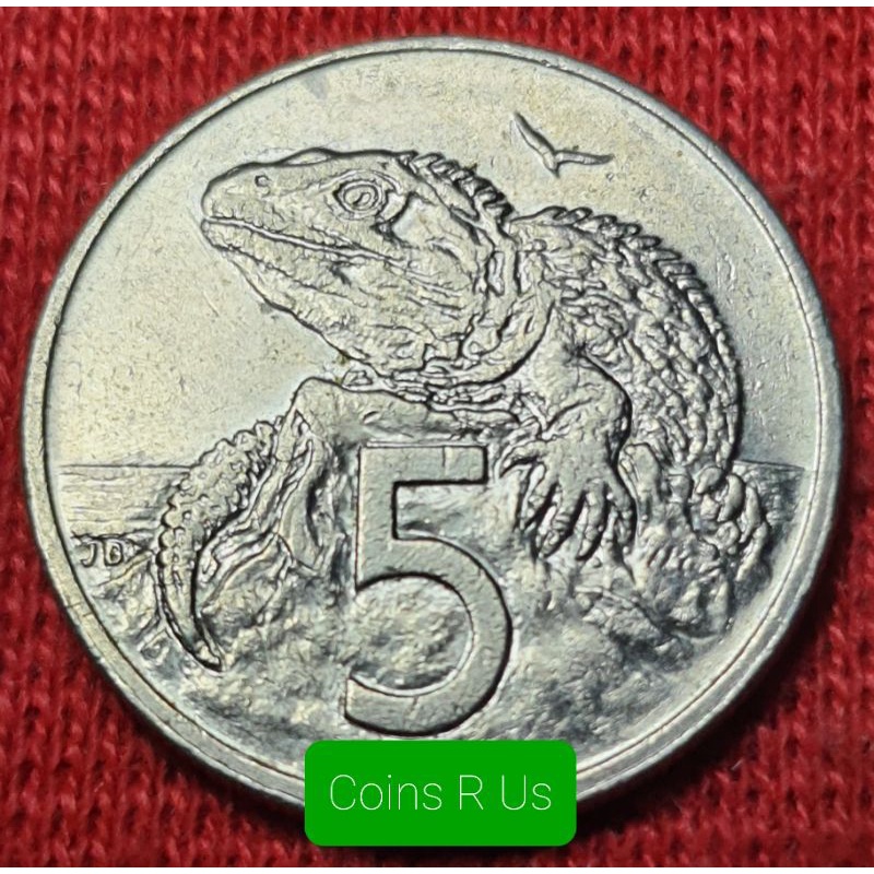 เหรียญต่างประเทศ นิวซีแลนด์ ปี 1989 ชนิด 5 เซนต์ ขนาด 19.43 มม. ผ่านใช้น่าสะสม