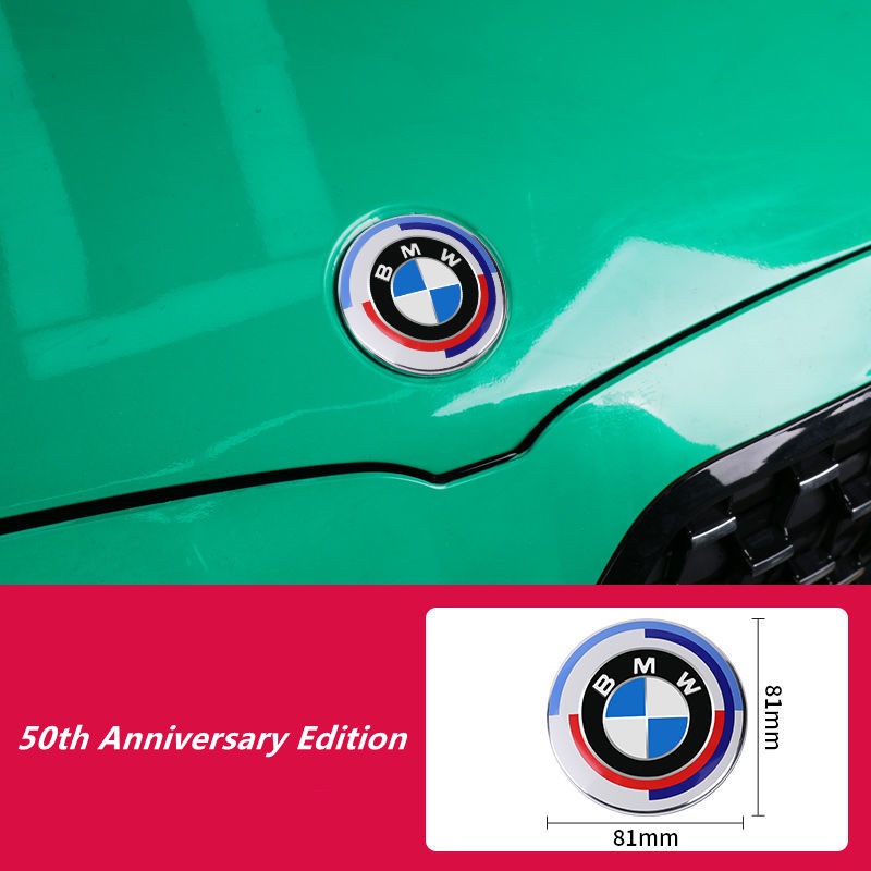 BMW สติ๊กเกอร์ติดรถ โลโก้รถยนต์ ด้านหน้า และด้านหลัง สําหรับ BMW 50th Commemorative Edition 5 series 3 series 6 series GT X5 X3 X1 M5 M3 - รูปที่ 6