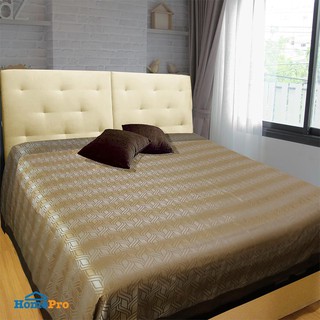 ผ้าคลุมเตียง KING SIZE SLUR สีน้ำตาล BED COVER SLUR BROWN 6