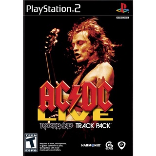 AC/DC Live: Rock Band Track Pack (USA)PS2 แผ่นเกมส์ps2 แนวดนตรี แผ่นเกมเพล2 แผ่นps2