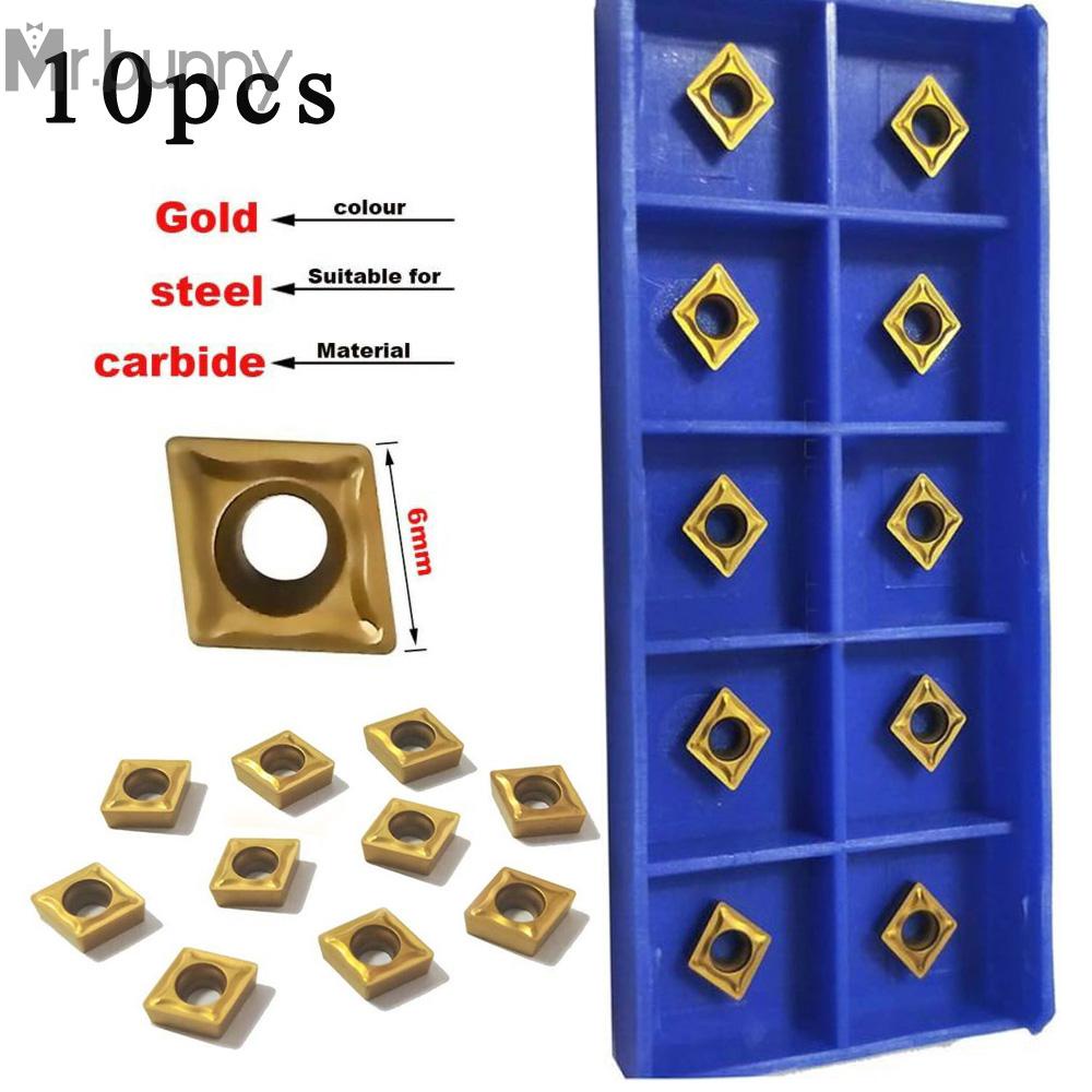 เครื่องกลึงใบมีดคาร์ไบด์ Ccmt060204-Hm Ybc251 โลหะขนาดพกพา
