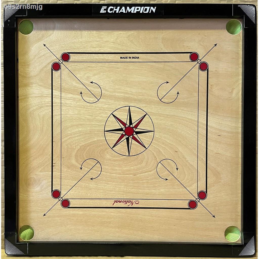 Special offer】▫CARROM BOARD CHAMPION TRAINING SIZE: 32X32 Inches - FREE  CARROM MEN / STRIKER / POWDER | Shopee Thailand