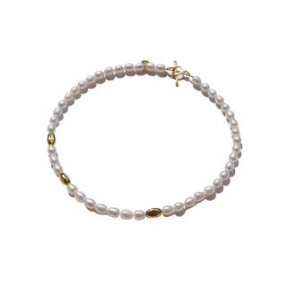 Middle M Jewelry สร้อยคอมุก รุ่น Tawan มุกสีขาว