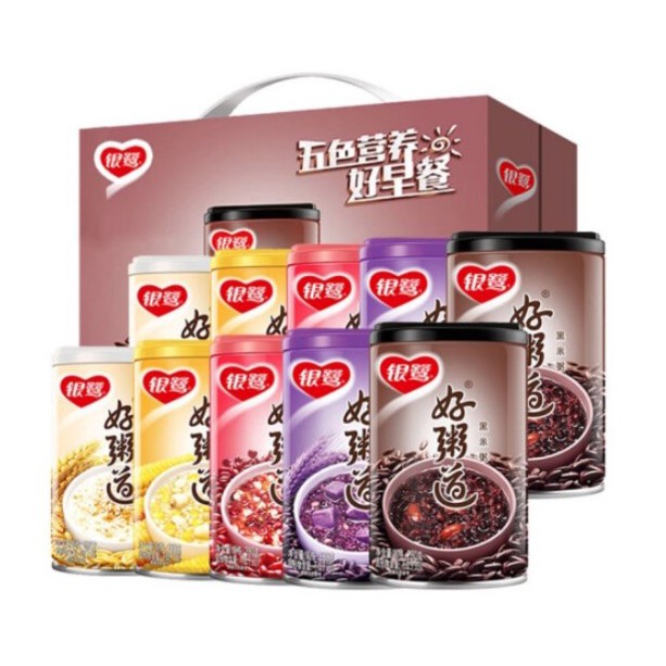 [ลด10% โค้ด 10DISCOUNTPD25] ซุปธัญพืช เมล็ดบัวลำไย งาดำ รสละมุน หวานน้อย อร่อยได้หลายรสชาติ 银鹭好粥道