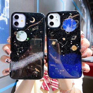 Universe Series Moon Case Samsung Note 20 Ultra Note 8 9 10 Pro J3 J7 J4 J6 Plus 2018 Glitter Shinny Soft Case