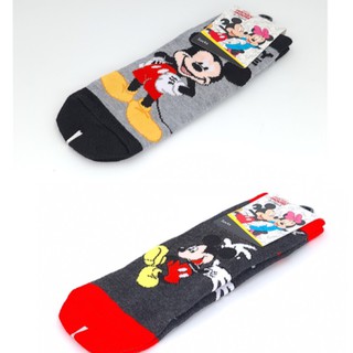 ถุงเท้า Disney Mickey Mouse &amp; Friend ถุงเท้าลิขสิทธิ์ลายมิกกี้เมาส์ตัวเล็กและตัวใหญ่