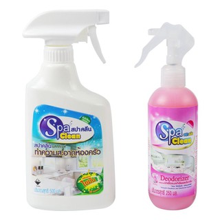น้ำยาทำความสะอาดพื้น น้ำยาทำความสะอาด SPACLEAN 250 มล. 1 แถม 250 มล. น้ำยาทำความสะอาด ของใช้ภายในบ้าน LIQUID CLEANER SPA