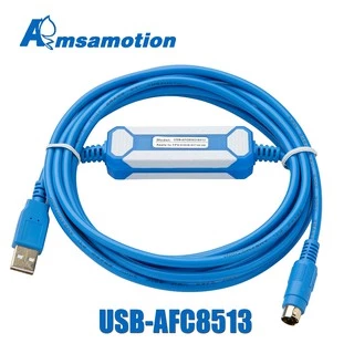 USB-AFC8513 สําหรับ Panasonic PLC สายการเขียนโปรแกรม USB-FP0/FP2/FP-X/FP-M series PLC ดาวน์โหลดสาย
