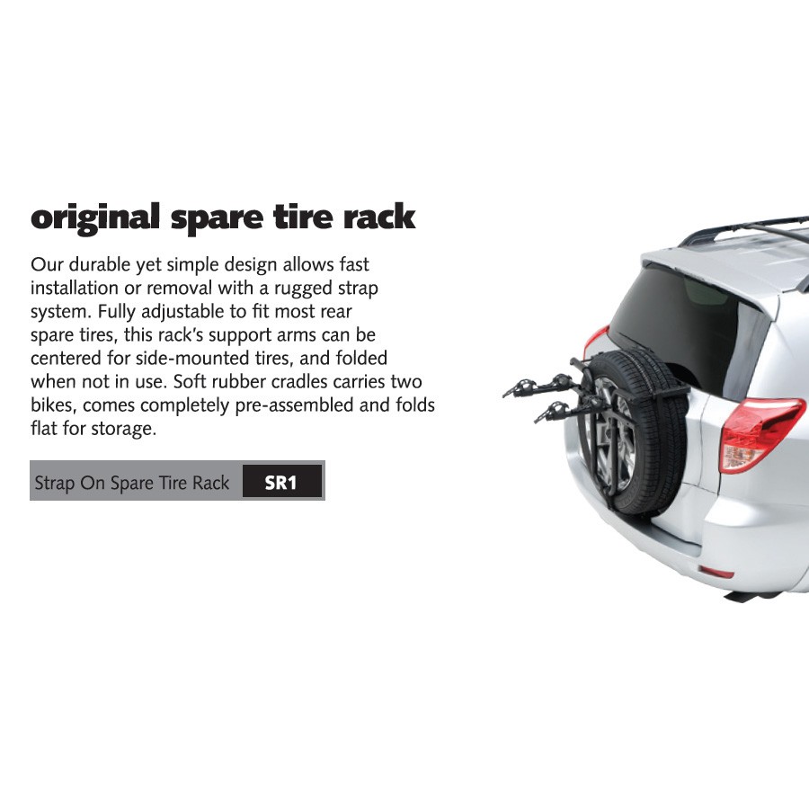 แร็ค บรรรทุกจักรยาน RACK HOLLYWOOD SPARE TIRE RACK สำหรับติดรถที่มียางอะไหล่ท้ายรถ