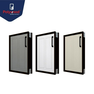 New Product [จัดส่งฟรี] Polywood - บานซิงค์เดี่ยว uPVC รุ่น GROOVY SERIE ขนาด 44x64x10 cm.