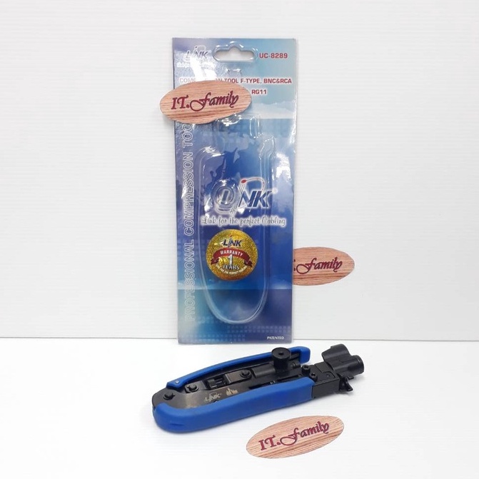เครื่องมือคีมอัด F-Type and BNC สำหรับ RG59, RG6 และ RG11 (UC-8289) LINK (ออกใบกำกับภาษีได้)