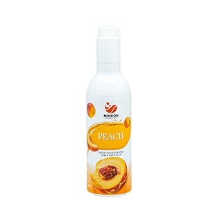 Best Seller ไซรัป หัวเชื้อเข้มข้น รสพีช มีเนื้อผสม นำเข้าจากไต้หวัน (Peach Concentrate Syrup with Pulp)ขนาด 900 ml