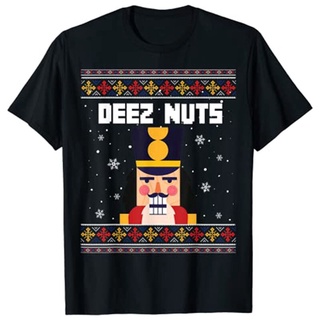 Deez Nuts Nutcracker Shirt Funny Ugly Christmas Sweater Xmas Holiday T-Shirt