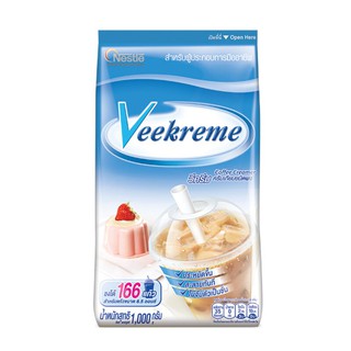 ครีมเทียม ถุง 1,000 กรัม วี ครีม Non-dairy creamer bag 1,000 grams.