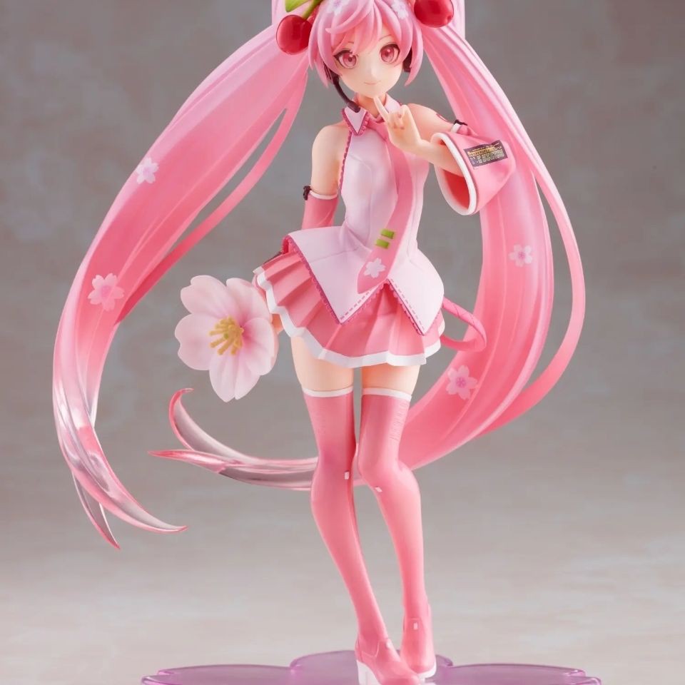 ☬[สต็อกของแท้] taito Hatsune Miku Sakura Hatsune Sakura Miku 2021 Scenery Figures1