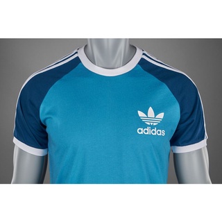 เสื้อยืด ลายมหาสมุทร ADIDAS RETRO CALIFORNIA 2 โทนสีฟ้า