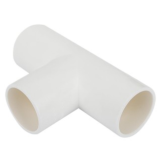 ข้อต่อ ข้อต่อสามทาง PVC SCG 20 มม. BS สีขาว ท่อร้อยสายไฟ อุปกรณ์ งานระบบไฟฟ้า PVC TEE CONDUIT FITTING SCG 3-WAY 20MM BS