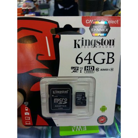 Memory Card Kingston 64 GB Class 10