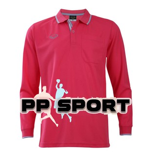 เสื้อโปโลผู้ชายคอปกแขนยาวสีบานเย็น grand sport 012579 polyester S-3XL(4L)