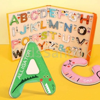 พร้อมส่ง!! 🚗 ABC Magnet ของเล่นไม้ ฝึกคัด ABC ได้