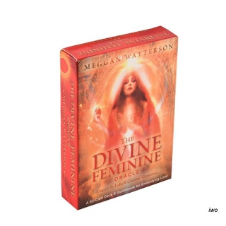 Iwo The Divine Feminine Oracle: A 53-Card Tarot Deck &amp; Guidebook สมุดลายนูนสําหรับผู้หญิง