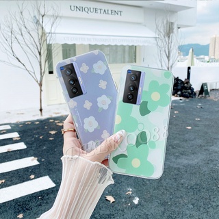 เคสโทรศัพท์ VIVO X70 X60 Pro V21 V21e V20 SE Pro Y12A Y12S Y20S Y20sG Y20 Phone Case Cute Small fresh flowers Transparent Cover Shockproof Casing for VIVO X70 X70Pro 5G เคส