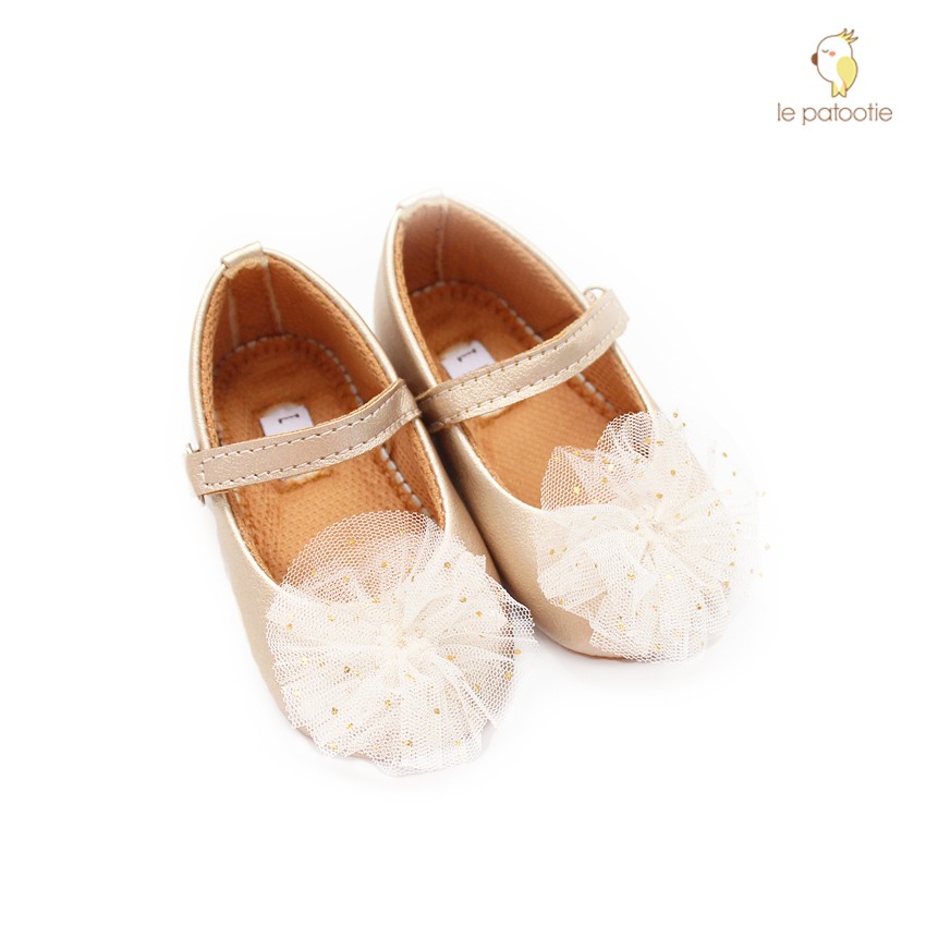LE PATOOTIE Prewalker Shoes รองเท้าแตะเด็กผู้หญิง (0-2 ปี) - Hana Gold