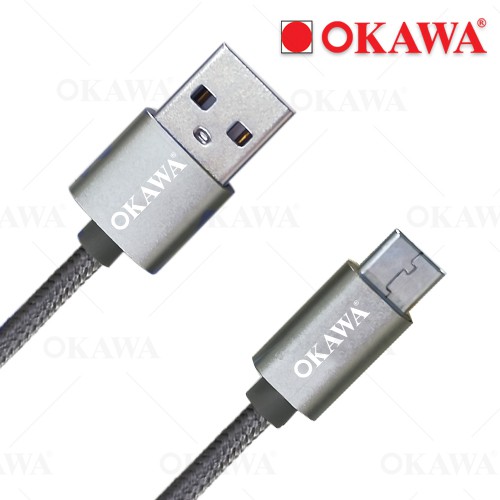 สาย USB แบบเชือกถัก ชาร์จเร็ว OKAWA รุ่น UB-08 Android