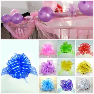 New Gifts Set of 10 Sheer Pull Bows 5 Wide for Gift Packaging Wedding Party Decor New Style Designer