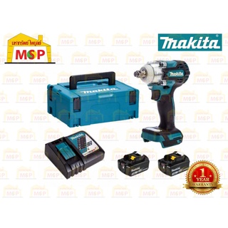 Makita สว่านบล็อกไร้สาย 18V 1/2" DTW300FJX3 แบต3.0Ahx2+แท่นชาร์จ+ชุดลูกบล็อก  BL #NT