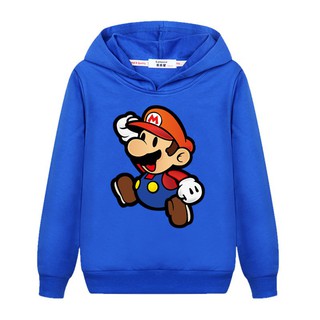 เสื้อกันหนาวแขนยาวลายกราฟฟิก Super Mario Brothers