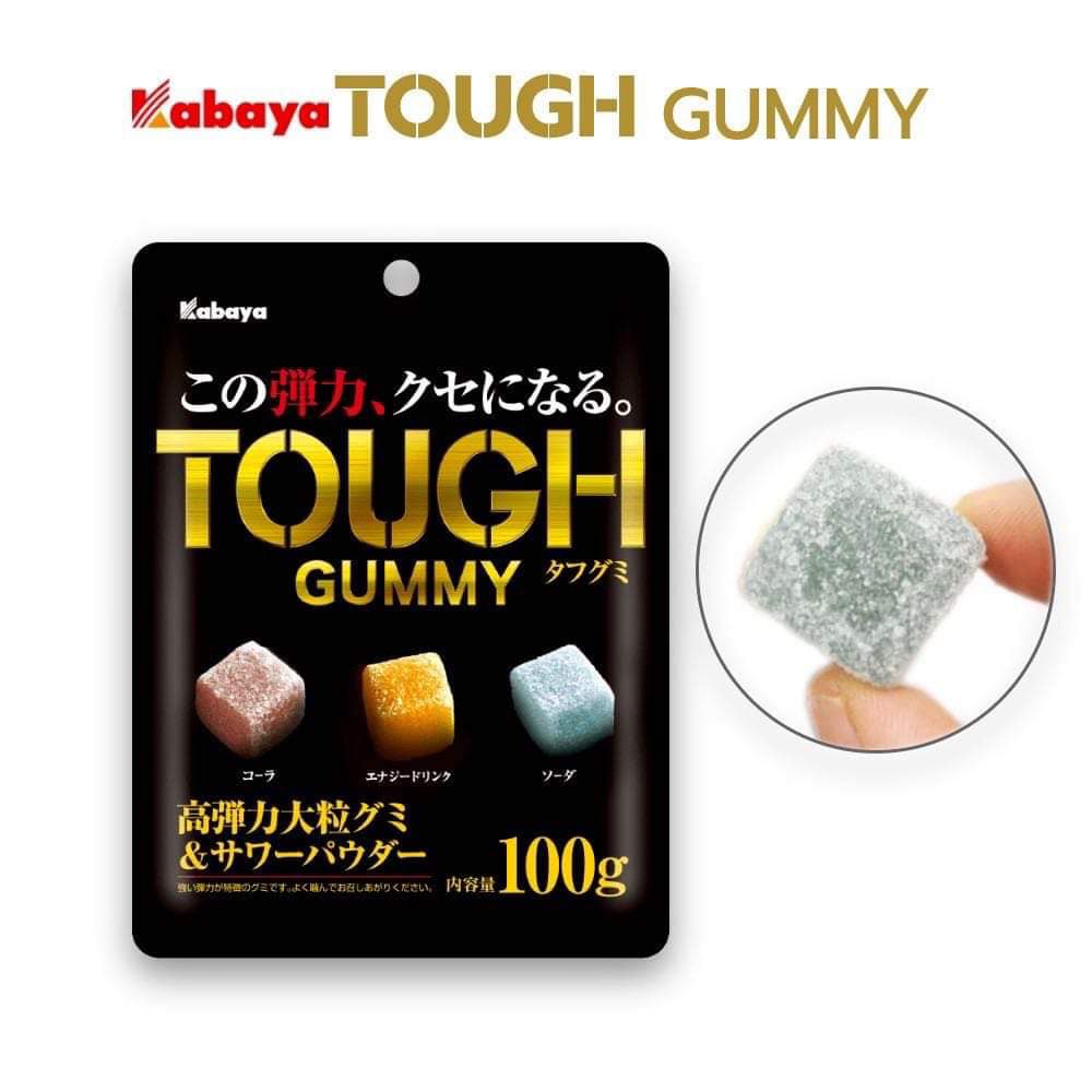 (Pre Order)KABAYA TOUGH Gummy sugar 100g.กัมมี่สามรส