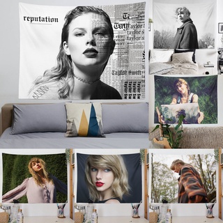 Taylor Swift ผ้าแขวนผนัง พรมแฟน ภาพพื้นหลัง ตกแต่ง แม่พิมพ์ผ้า โปสเตอร์ ผ้าแขวน