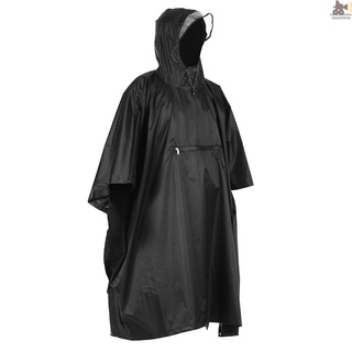 SNKE Lixada Hooded Rain Poncho Waterproof Raincoat Jacket Cycling Rain Cover for Outdoor Camping Hiking Fishing