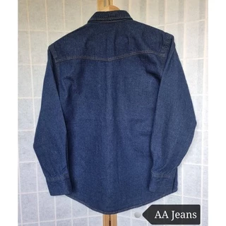 ⭐️COD สียีนส์ M-4XL⭐️ เสื้อยีนส์แขนยาว งานผลิตในไทย ผ้าดี ทรงสวย ใส่สบาย (ขายปลีก-ส่ง)