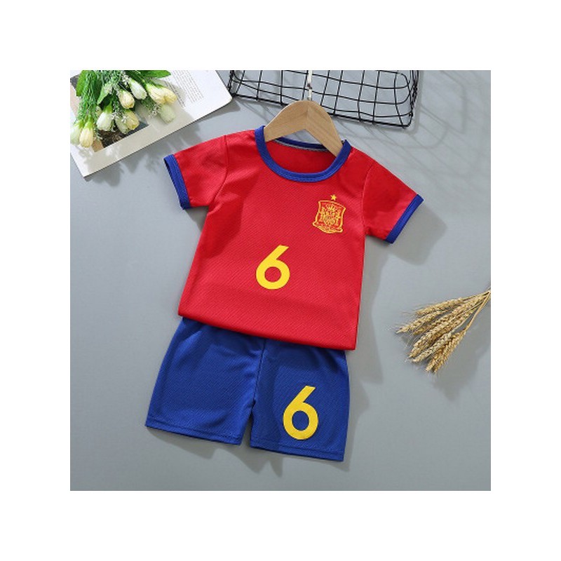 SC285A ชุดบอลเด็ก เสื้อ+กางเกง ผ้าลื่น Jersey (1ข/2ข/3ข/4ข/5ข/6ข/7ข/8ข)
